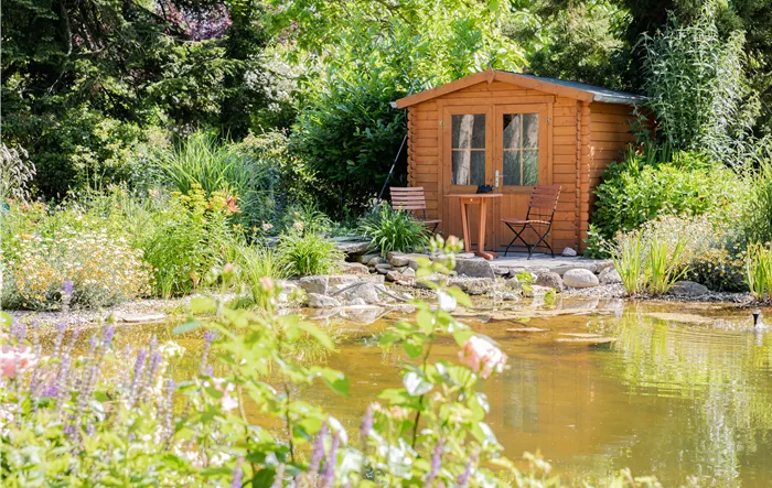 Gartenambiente mit Teich