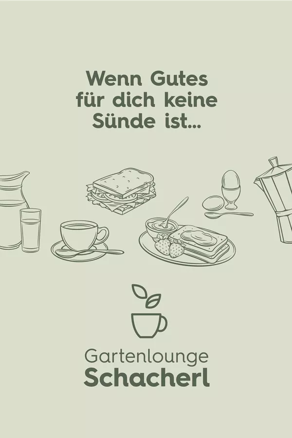 Getränke- und Speisekarte Gartenlounge